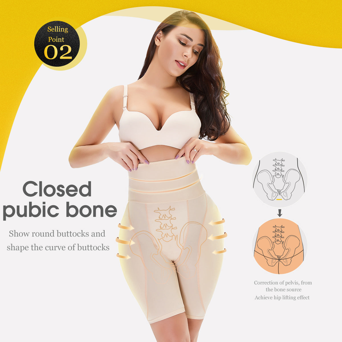 Women Butt Lifter Shapewear Hi-Waist Shapewear Underwear Fashion Slim