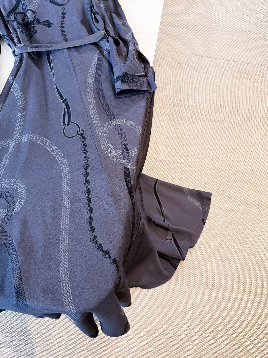 HERMES 25S LONG SILK DRESS 260