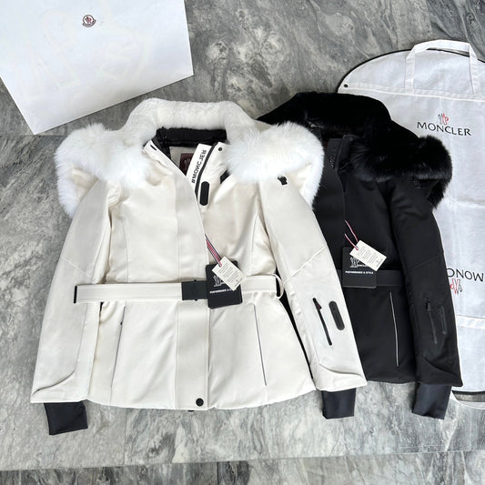 MONCLER 25S FUR-TRIMMED DOWN JACKET 428
